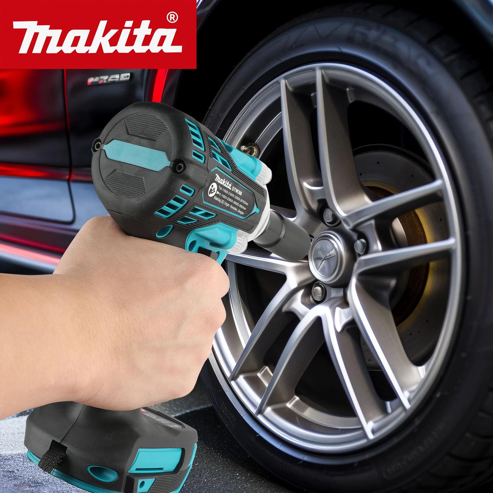 Makita Drill Dtw300 - MAKITA DTW300Z Kunci Impack Baterai Lithium