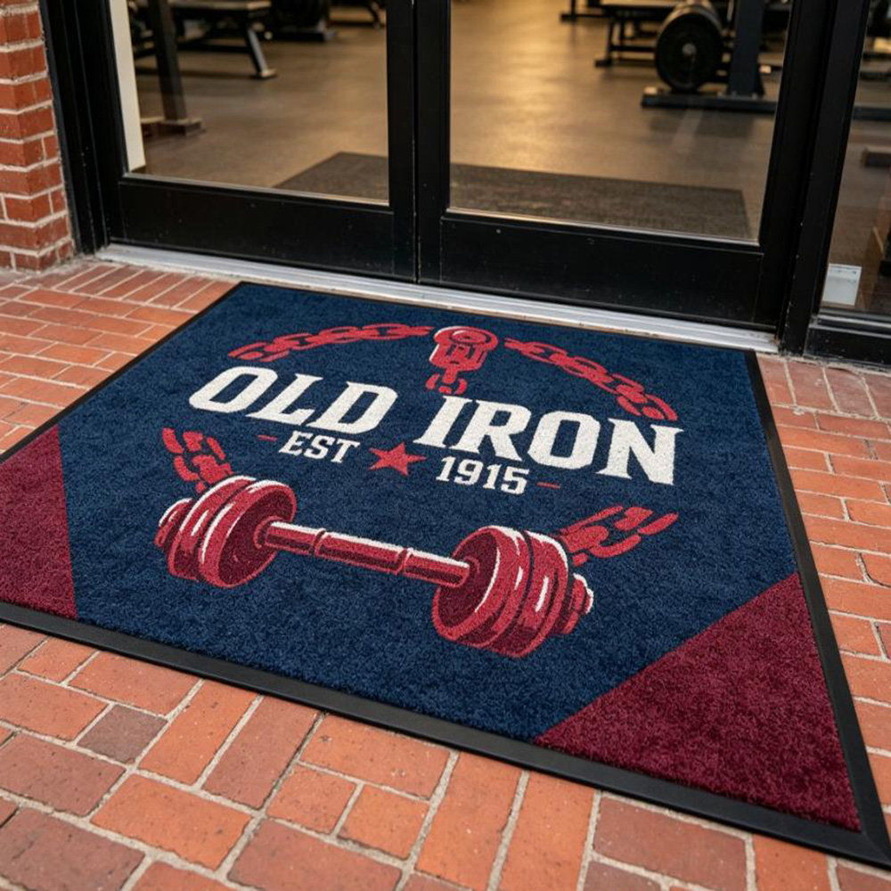 Karpet gym dengan logo custom, - Commercial Printing Logo ulasan dan harga