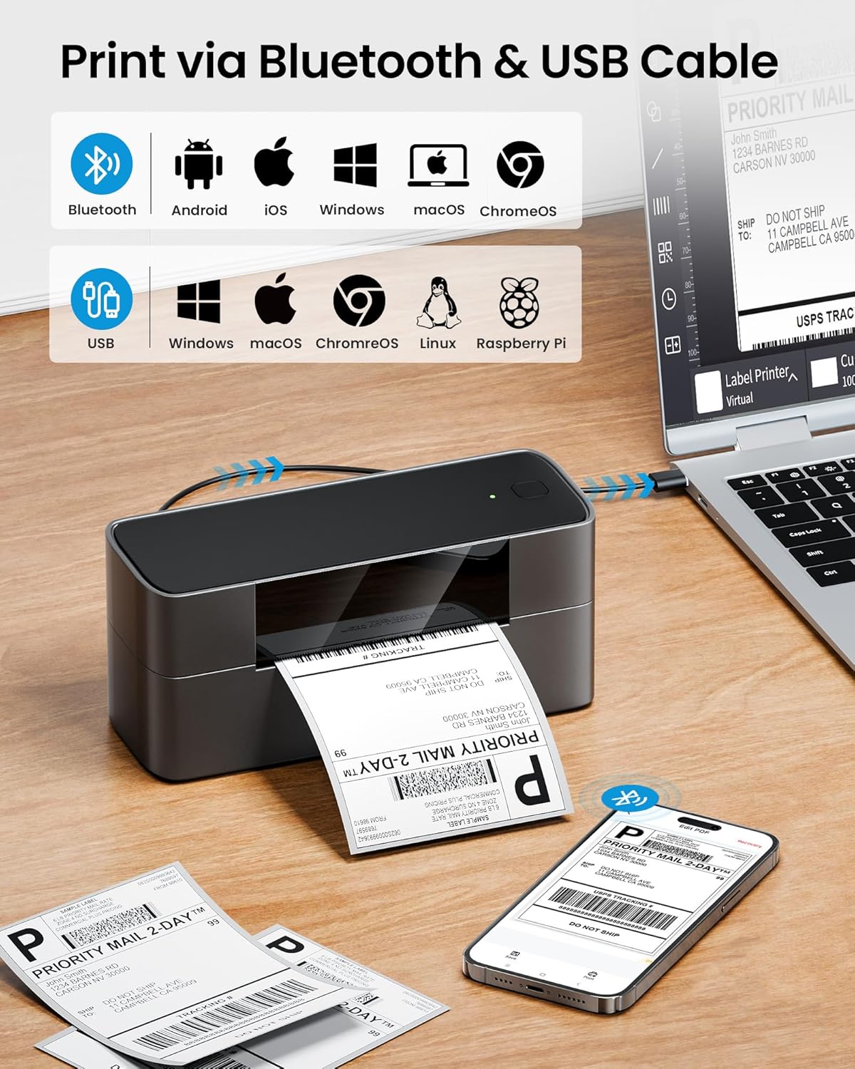 Printer Label Pengiriman Markf - Commercial Printing Types ulasan dan harga