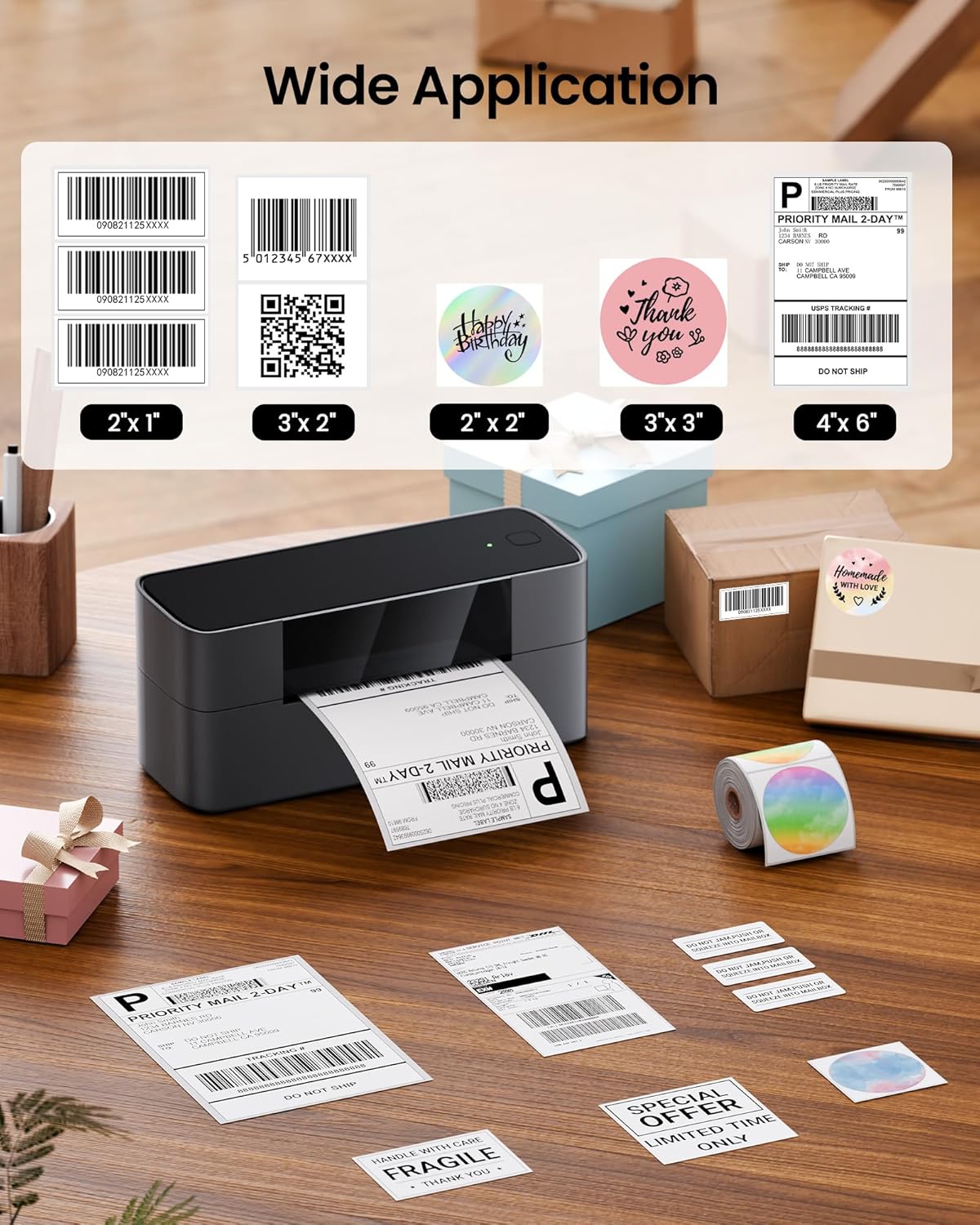 Printer Label Pengiriman Markf - Commercial Printing Types ulasan dan harga